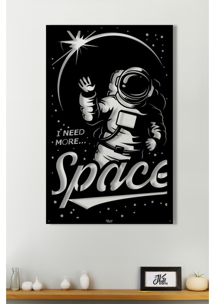 Space Duvar Dekorasyonu Metal Tablo