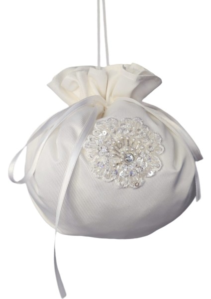 Moda Nur,takı Kesesi,gelin Takı Kesesi,kırık Beyaz Gelin Çantası,düğün,nişan,doğum Günü,çanta modelleri