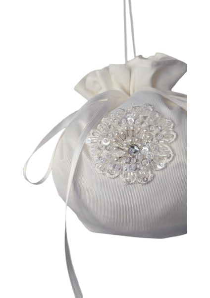 Moda Nur,takı Kesesi,gelin Takı Kesesi,kırık Beyaz Gelin Çantası,düğün,nişan,doğum Günü,çanta indirimleri