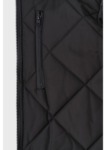 Erkek Bej Gabardin Kapüşonlu Parka
