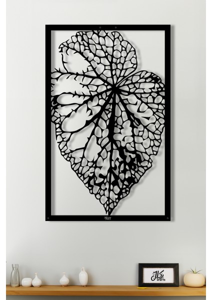 Leaf Design Duvar Dekorasyonu Metal Tablo