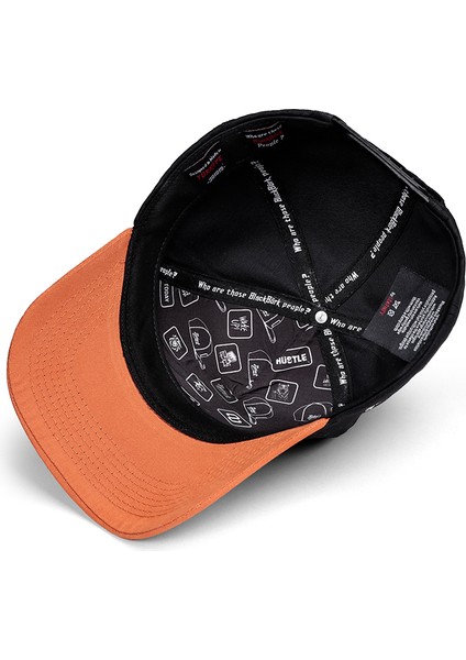 V1 Baseball Geyik - 1bs Kod Logolu Unisex Kiremit Siperli-Siyah Şapka