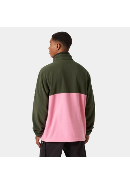 Play 1/2 Zıp Polar HHA.54086 Unisex Yeşil - Pembe Polar (Baştan Geçme) fiyatları