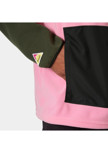 Play 1/2 Zıp Polar HHA.54086 Unisex Yeşil - Pembe Polar (Baştan Geçme) fırsatları