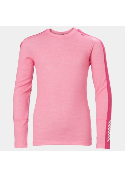 Helly Hansen Jr Lıfa Merıno Mıdweıght Set HHA.49403 Çocuk Pembe Alt+Üst Takım