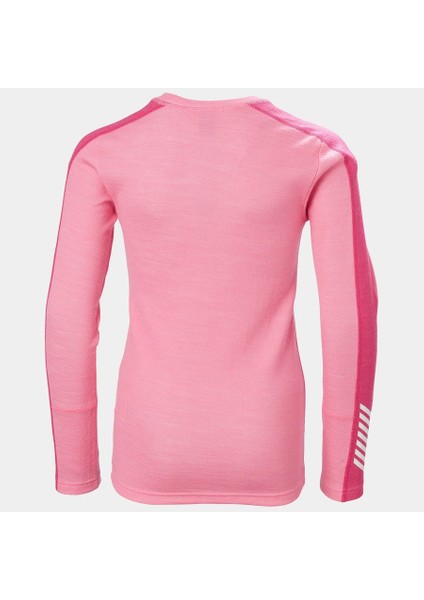 Helly Hansen Jr Lıfa Merıno Mıdweıght Set HHA.49403 Çocuk Pembe Alt+Üst Takım