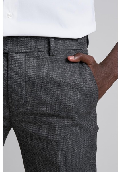 Armürlü Slimfit Kışlık Kumaş Pantolon