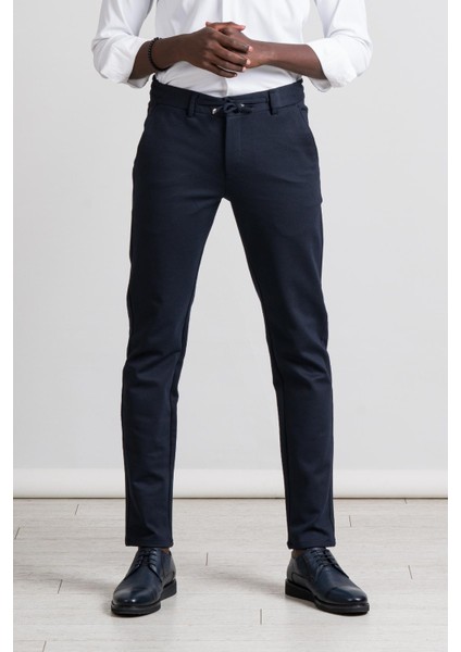 Slimfit Beli Lastikli ve Iplikli Kışlık Kumaş Likralı Jogger Pantolon modelleri