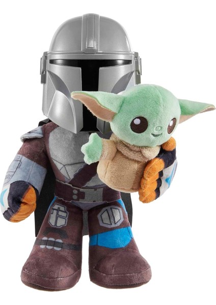 Byars-Wars Mandalorian Sesli Pelüş Figür, 3 Yaş ve Üzeri, HPC19