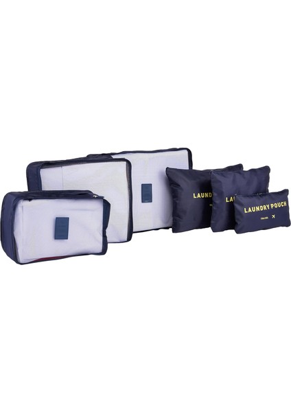 6 Parça Set Seyahat Bagaj Düzenleyici Saklama Çantası (Yurt Dışından)