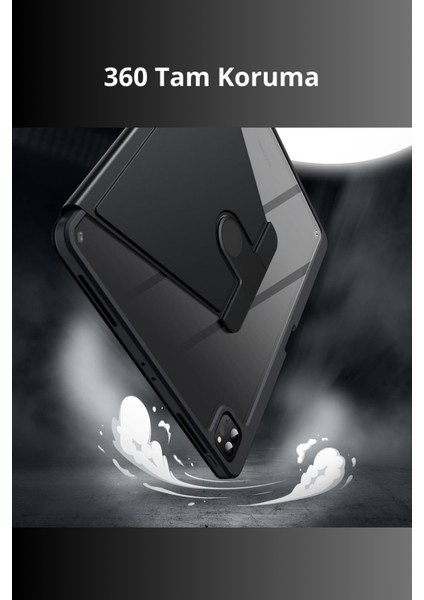 iPad Pro 11 Inç 2024 M4 Çipli 360 Derece Dönebilen Standlı Pino iPad Tablet Kılıfı fiyatları