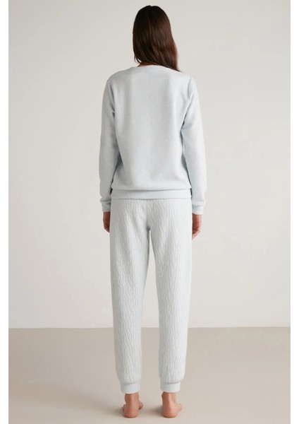 Yumuşak Dokulu Uzun Kol Kadın Pijama Takım 2413 fırsatları