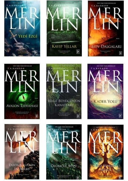 T. A. Barron Merlin Set - 9 Kitap