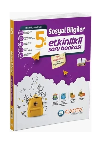 Çanta Yayınları (Sınıf: 5) Sosyal Bilgiler Etkinlikli Kazanım Sıralı Soru Bankası