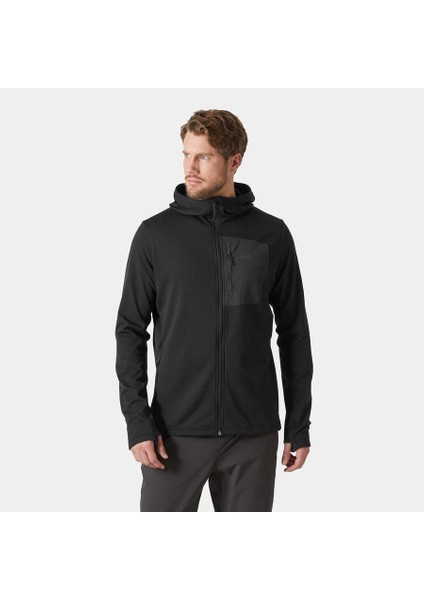 Versalıte Hooded Fleece Mont HHA.49547 Erkek Black Ara Katman