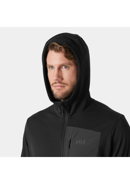 Versalıte Hooded Fleece Mont HHA.49547 Erkek Black Ara Katman modelleri