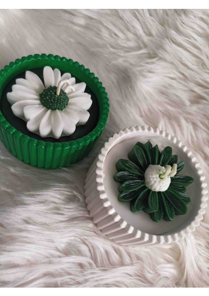 2'li Set Yeşilin Huzuru Mum