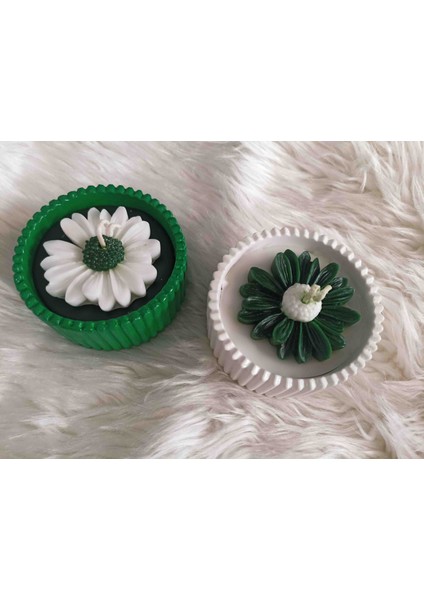 2'li Set Yeşilin Huzuru Mum