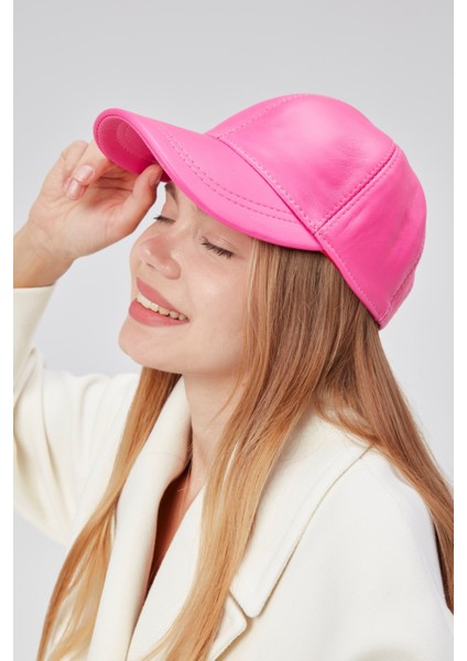 %100 Orjinal Deri Kışlık Unisex Beyzbol Şapka