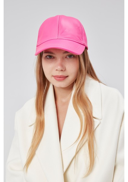 %100 Orjinal Deri Kışlık Unisex Beyzbol Şapka