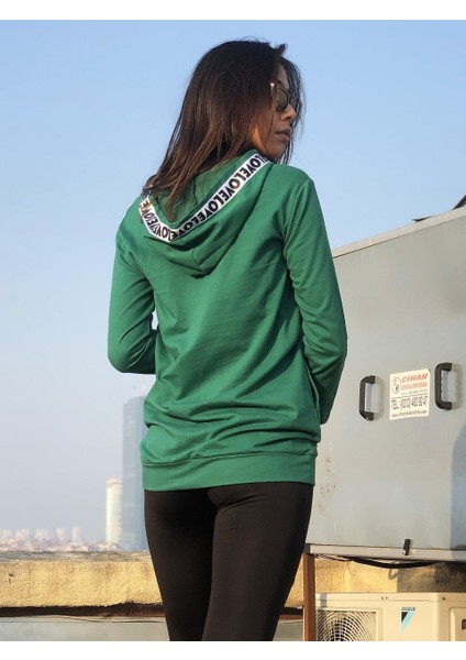 Cecile Yeşil Kapşonlu Kadın Sweat indirimleri