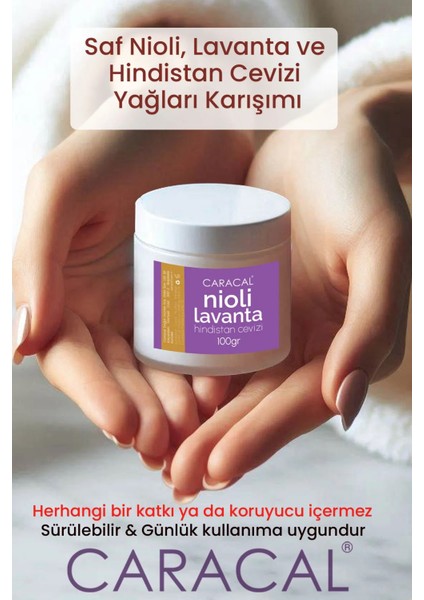 100 ml Sürülebilir Nioli Yağı Lavanta Yağı Karışımı Niaouli