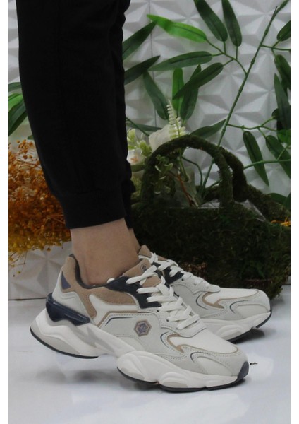 Madax Wmn Pu Bej Sneaker Kadın Ayakkabı