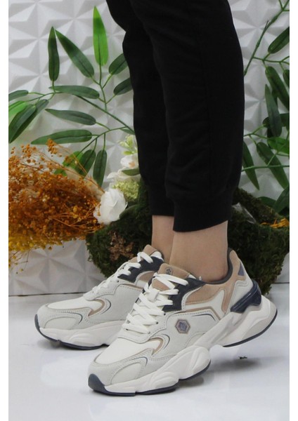 Madax Wmn Pu Bej Sneaker Kadın Ayakkabı modelleri