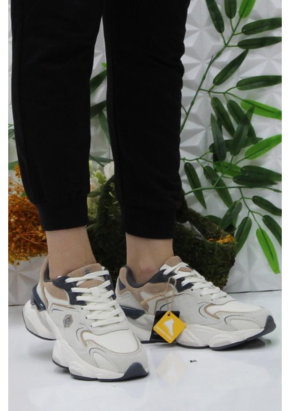 Madax Wmn Pu Bej Sneaker Kadın Ayakkabı