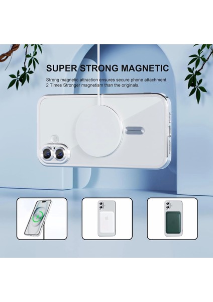 Apple Iphone 16 Kılıf Şeffaf Renkli Kamera Koruma Magsafe Şarj Kapak Demre modelleri