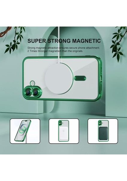 Apple Iphone 16 Kılıf Şeffaf Renkli Kamera Koruma Magsafe Şarj Kapak Demre modelleri