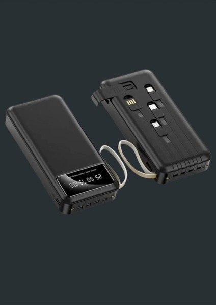 Powerbank Quality 20.000 Mah LED Işıklı Fenerli Güç Bankası Taşınabilir Şarj Aleti