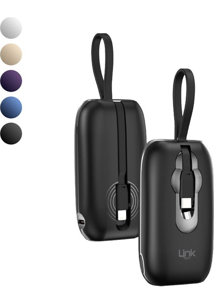 MP09 9600 Mah Type-C / Lightning Kablolu 22.5W Powerbank Pd3.0