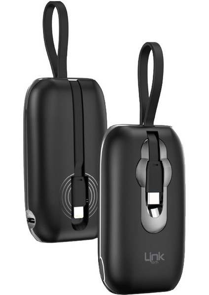MP09 9600 Mah Type-C / Lightning Kablolu 22.5W Powerbank Pd3.0
