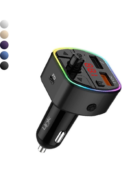 Linktech GP14 38W Pd + Qc3.0 LED Ekranlı Fm Transmitter