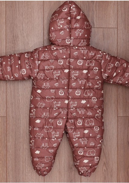 Fil Aslan Zürafa Figürlü Içi Kürklü Kapüşonlu Erkek Bebek Kahverengi Astronot Kozmonot Tulum fırsatları