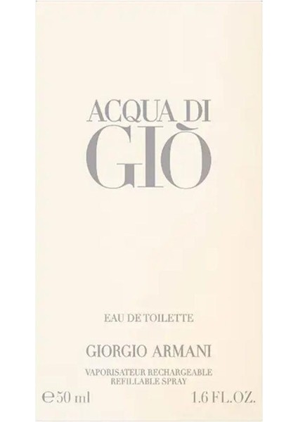 Giorgio Armani Acqua Di Gio EDT Refillable Erkek Parfümü 50 ml