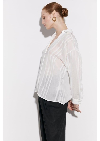 Kadın Owersize Gömlek Beyaz indirimleri