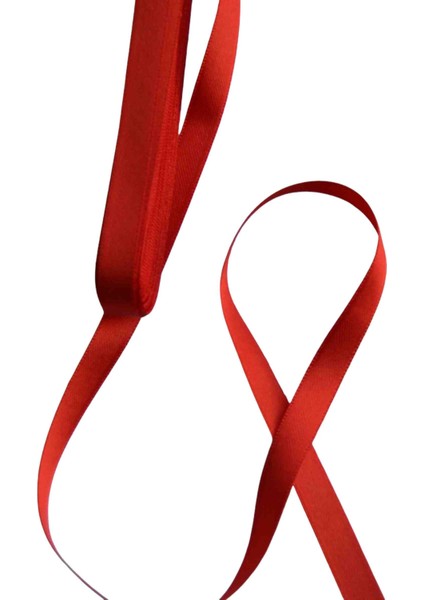 Kırmızı Saten Kurdele 1 cm - 10 Metre fırsatları