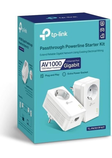 TL-PA7017P Kıt AV1000 Gıgabıt Powerlıne Genısletıcı