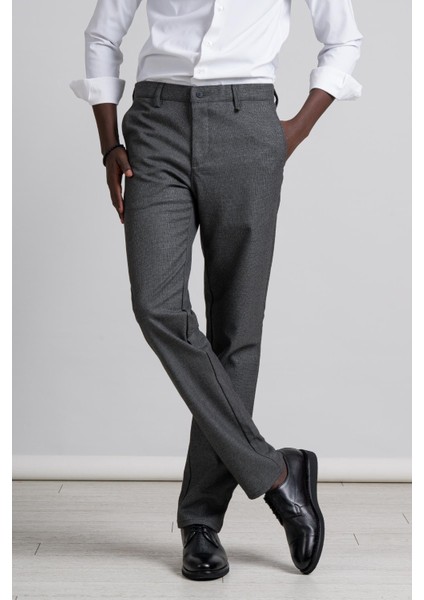 Armürlü Bitik Desenli Regular Fit Kışlık Kumaş Pantolon fiyatları