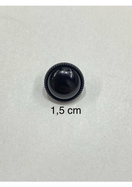 Bombeli Hırka Yelek Düğmesi / Siyah / 1,5 cm / M007 modelleri