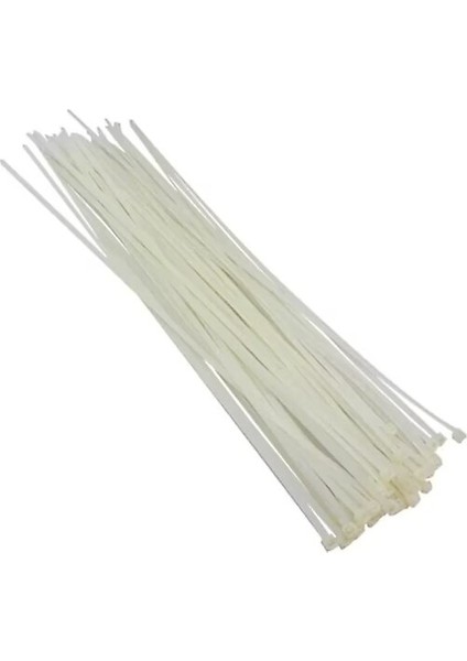 Plastik Kablo Bağı 8 x 450 mm Beyaz 100'lü Paket