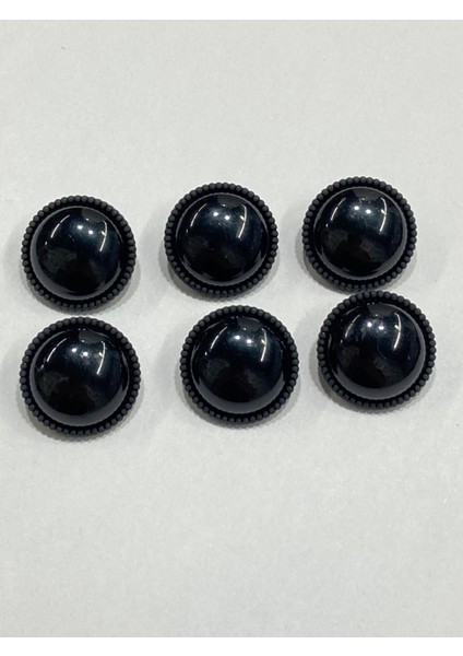 Bombeli Trençkot Ceket Düğmesi / Siyah / 2,3 cm / M007