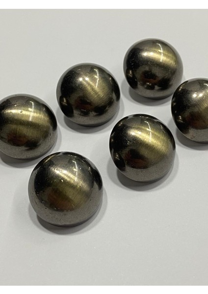 Trençkot ve Ceket Düğmesi / Metalize Oksit / 6 Lı Set