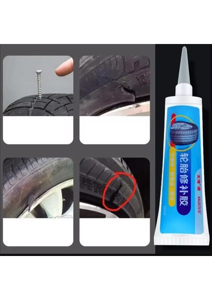 Araba, Motosiklet, Şişme Bot, Lastik Yapıştırma ve Tamir Tutkalı, Motosiklet Lastiği Tamir Yapıştırıcısı, Yağmur Geçirmez Su Geçirmez, Lastik Delinme Onarım Tutkalı, Lastik Düzeltme Tutkalı