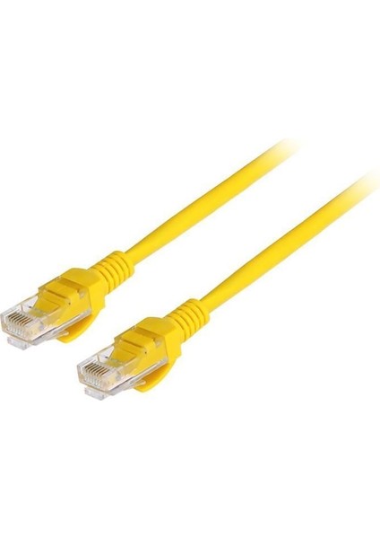 DNE-PCU03-C6-0050-YL Utp Cat6 Patch Kablo 26AWG Lszh Bakır 0,5mt Sarı