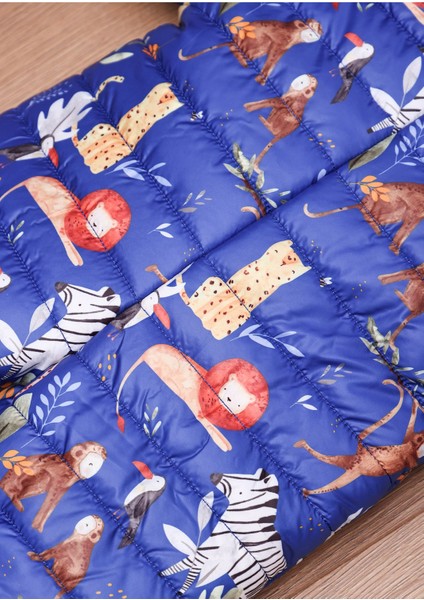 Safari Desenli Içi Kürklü Kapüşonlu Erkek Bebek Saks Mavi Astronot Kozmonot Tulum indirimleri