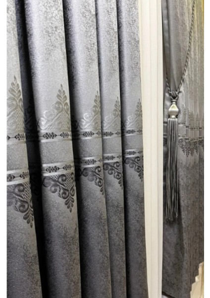 Şık Desenli Pano Fon Gri-Füme (Tek Kanat+Aksesuar) modelleri