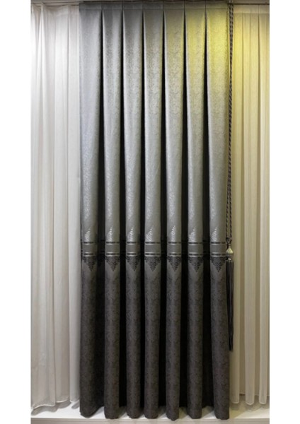 Şık Desenli Pano Fon Gri-Füme (Tek Kanat+Aksesuar) fırsatları